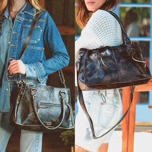 Bed Stu Rockababy Leather Satchel Bag Crossbody